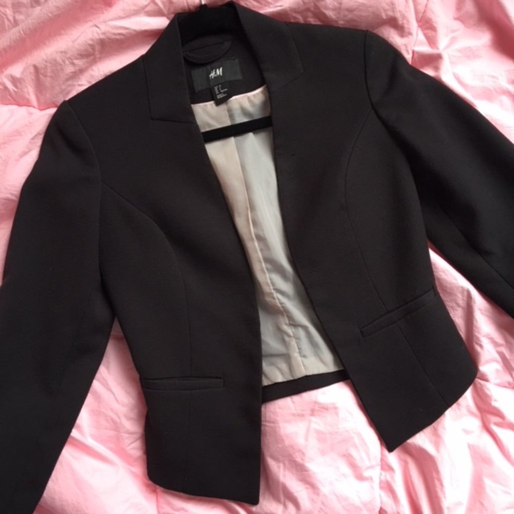 Black Fitted Blazer Size 2 / XS